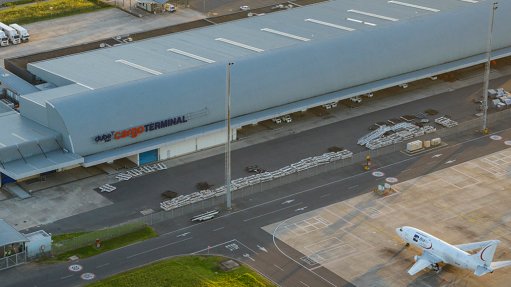 Aerial view of the Dube Cargo Terminal at King Shaka International Airport
