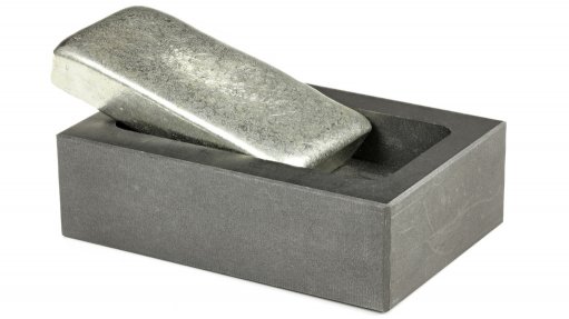Image of zinc bar on graphite