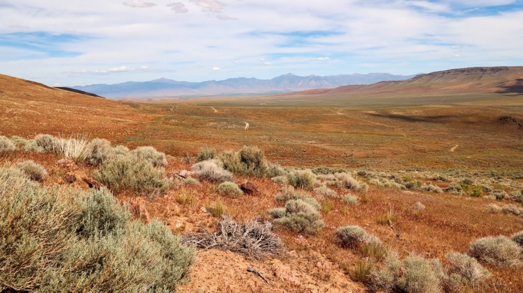 An image of the landscape near the Thacker Pass project, in Nevada.