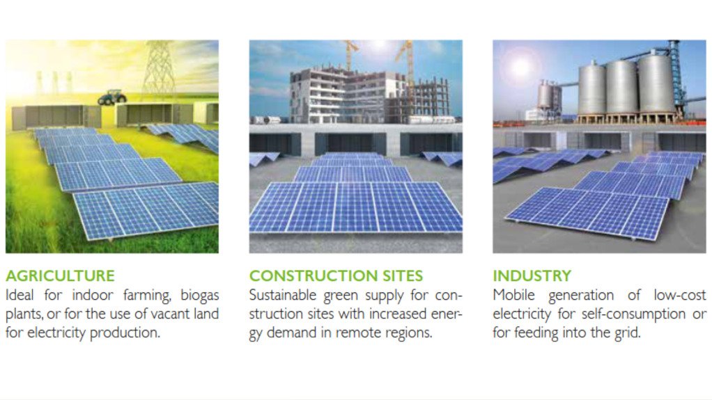 The MooV Solar container can be used in various applications