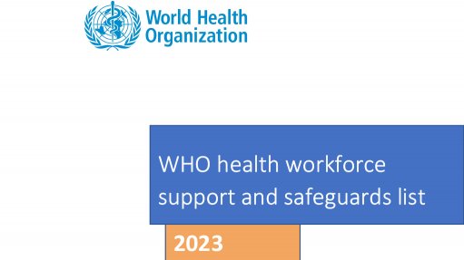  WHO health workforce support and safeguards list