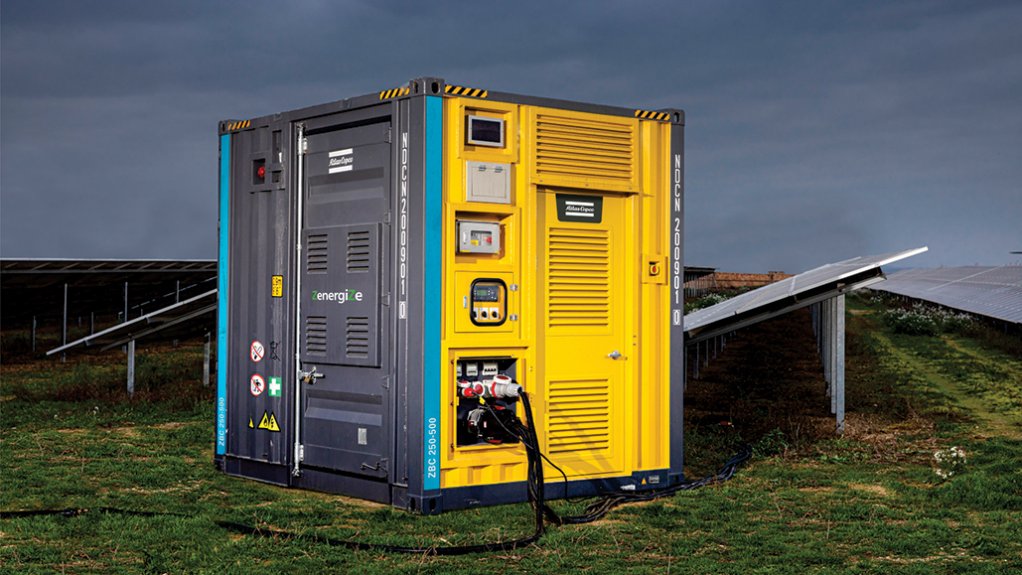 Image of the ZenergiZe energy storage system from Rand-Air 