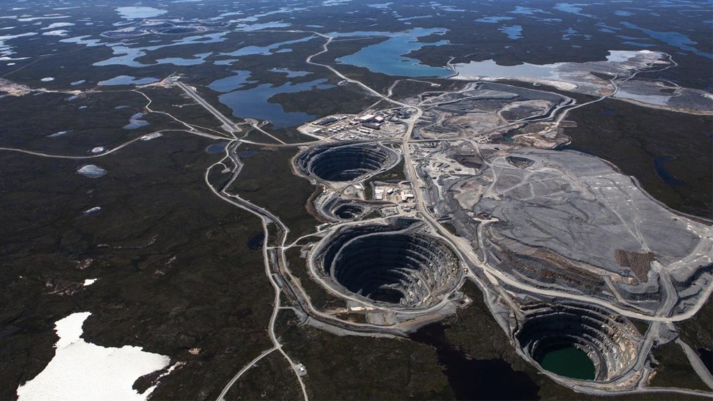The Ekati diamond mine in Canada's Northwest Territories.