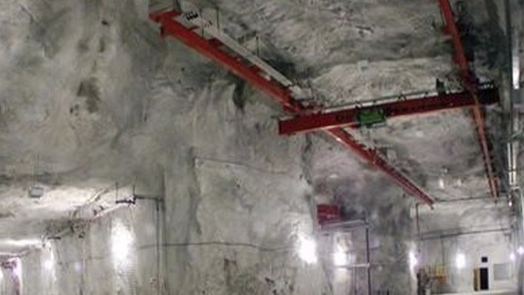 Condra underground suspension crane similar to that to be manufactured