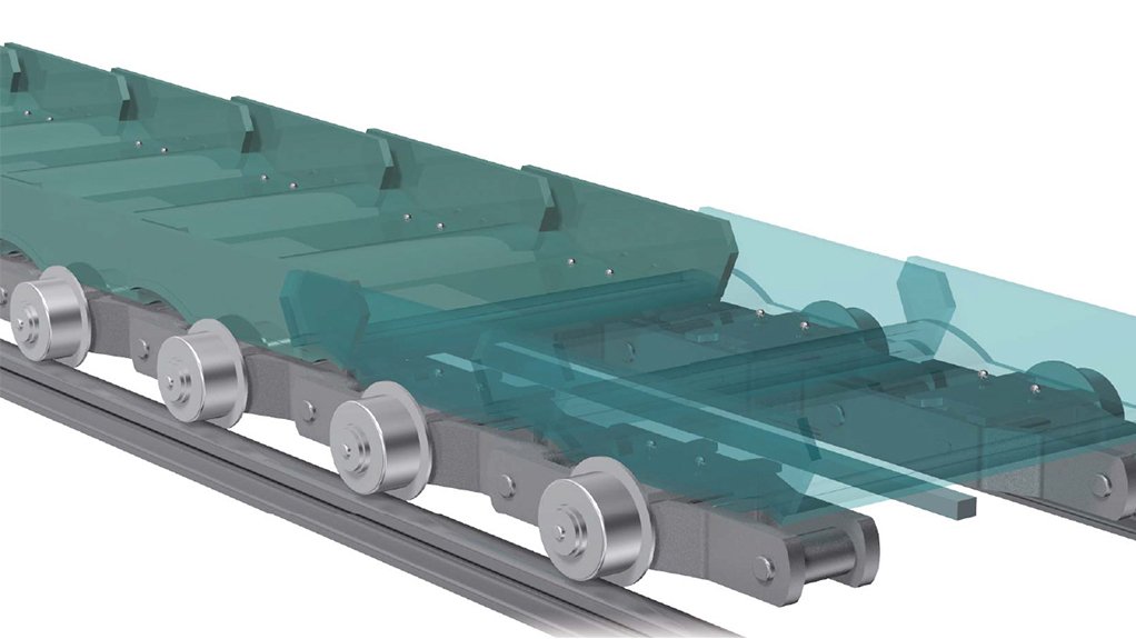 BMG’s Tsubaki cane bagasse carrier chain with outboard rollers 