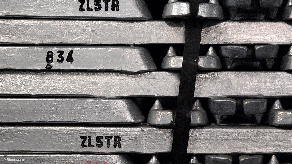 Image shows zinc bars