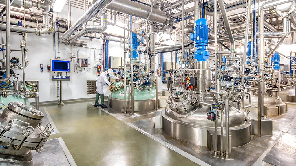 An image of a chemicals manufacturing lab