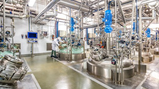 An image of a chemicals manufacturing lab