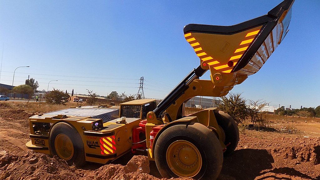INDUSTRY FIRST Rham Equipment’s flameproof, battery-powered load, haul, dump underground mining vehicle is the first of its kind manufactured locally for the coal sector 