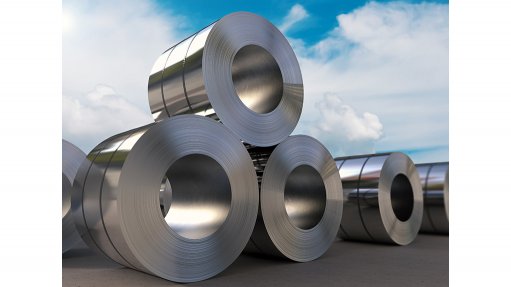 Large rolls of flat rolled steel, set for distribution to manufactures according to the Southern Africa Stainless Steel Development Association