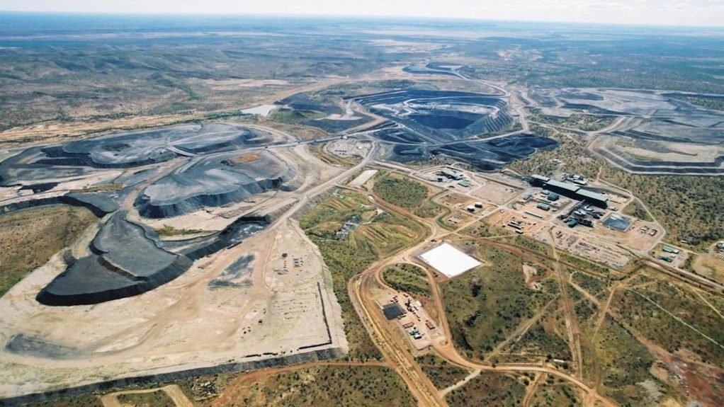 Aerial view of Century zinc mine