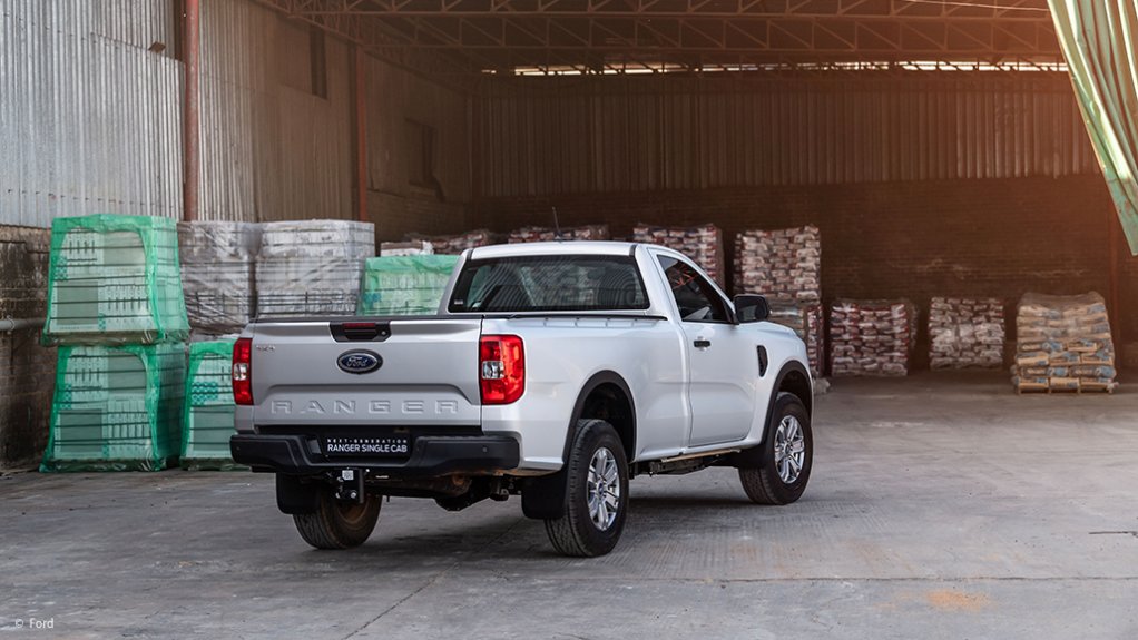 Image of the new Ford single-cab Ranger bakkie