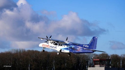 ZeroAvia’s modified Dornier D 228 takes off on its first flight with a hybrid-electric powertrain, in January 