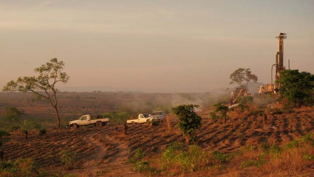 Image of reverse circulation drilling at the Kanyika niobium