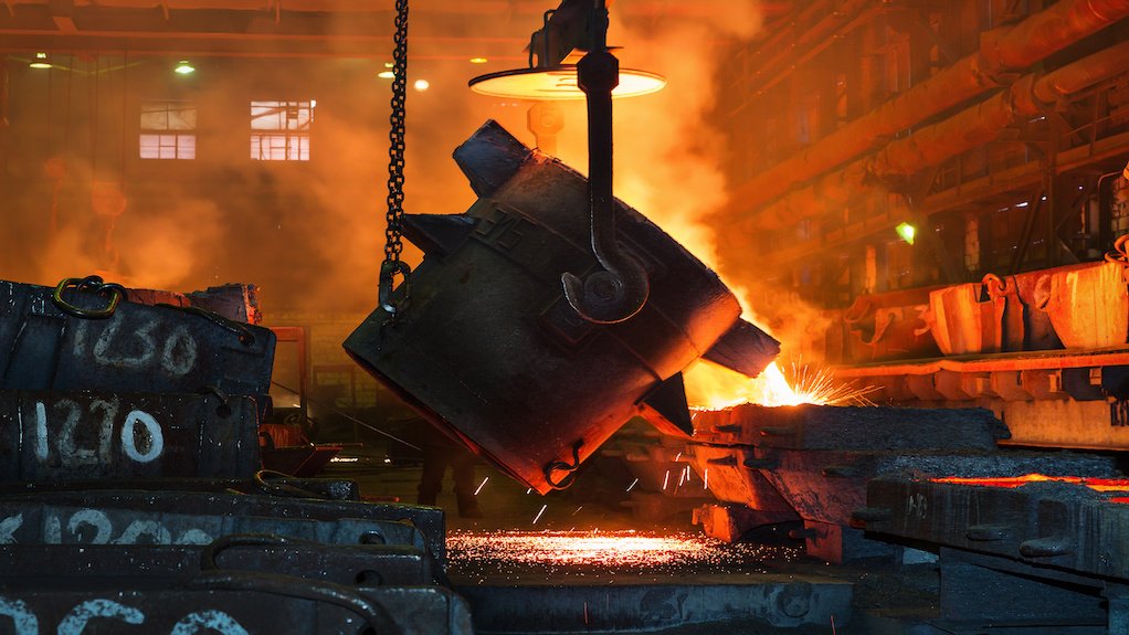 Image of iron-ore metals furnace