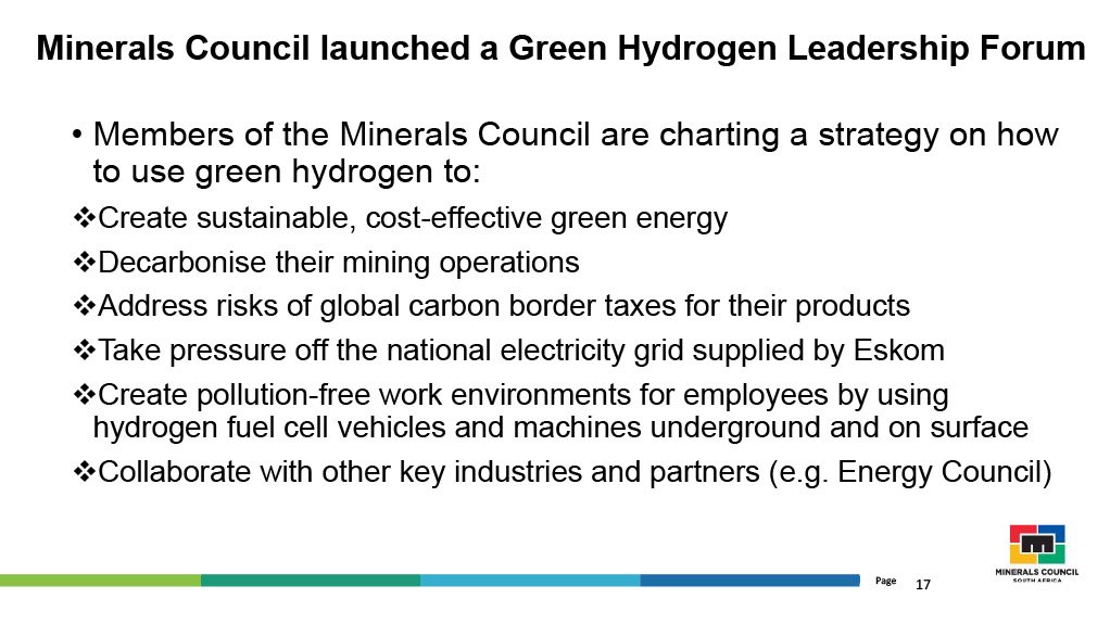 Green Hydrogen Leadership Forum launched.