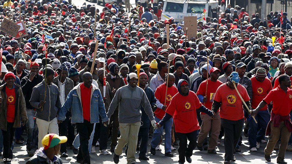 NUMSA members are on strike at Tenneco South Africa in Gqeberha