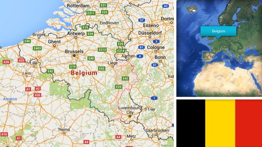 Image of Belgium map/flag