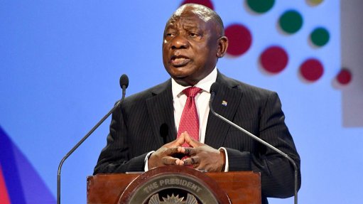 President Cyril Ramaphosa at the fifth edition of the South African Investment Conference