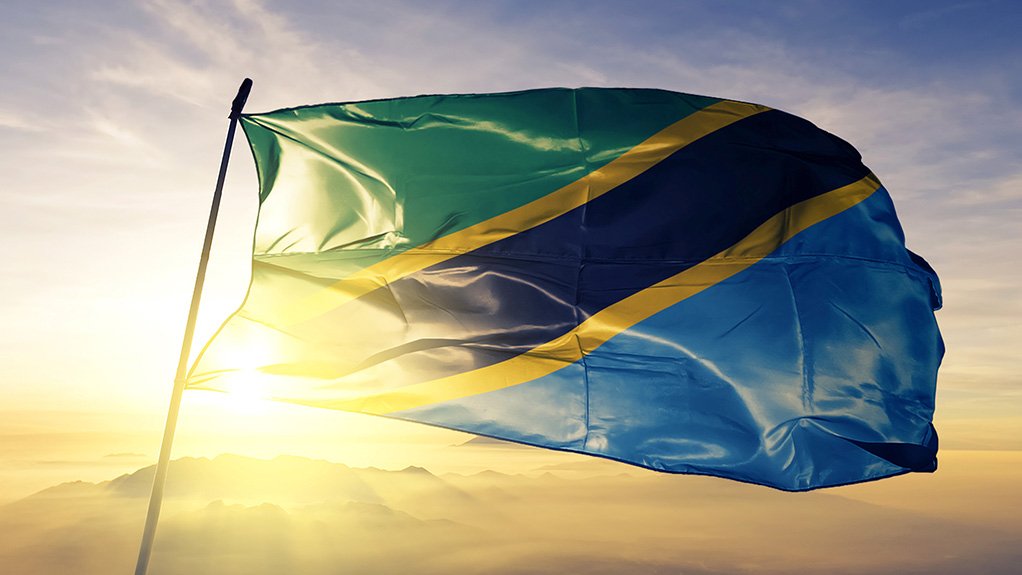 The Tanzanian flag