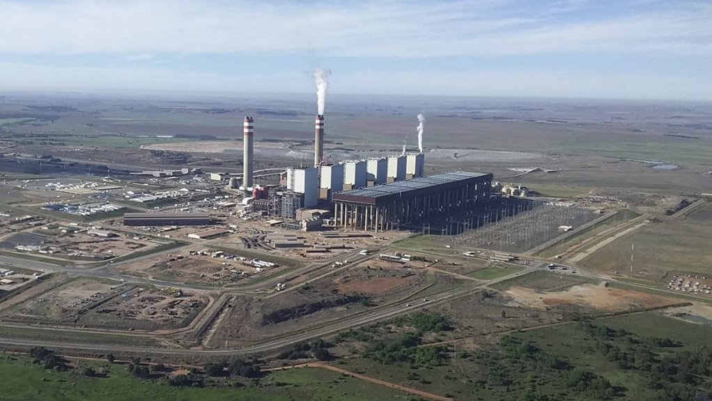 An aerial view of the Kusile power station