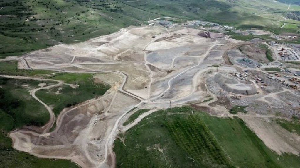 A 2018 photo of the Amulsar mine, in Armenia.