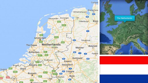 Image of Netherlands map/flag