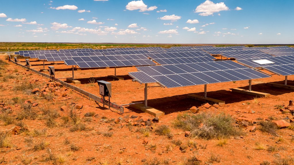 Image of ground-mounted solar panels