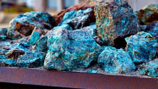 An image of raw copper ore