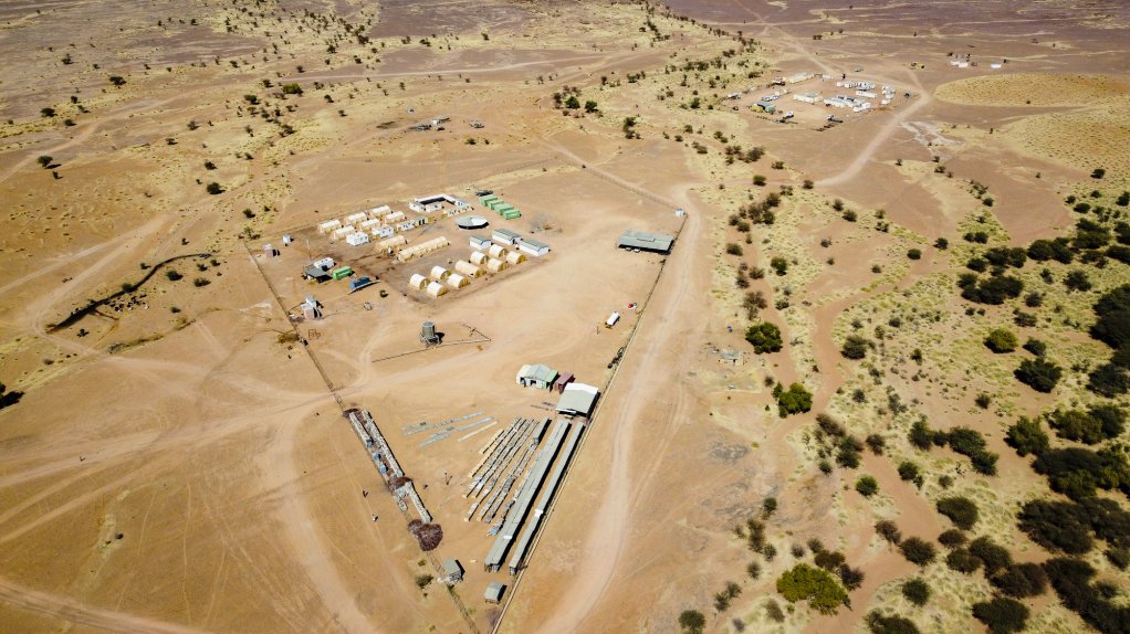Aerial view of Dasa uranium operation