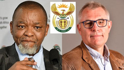 Mineral Resources and Energy Minister Gwede Mantashe and Shadow Mineral Resources Minister James Lorimer. 