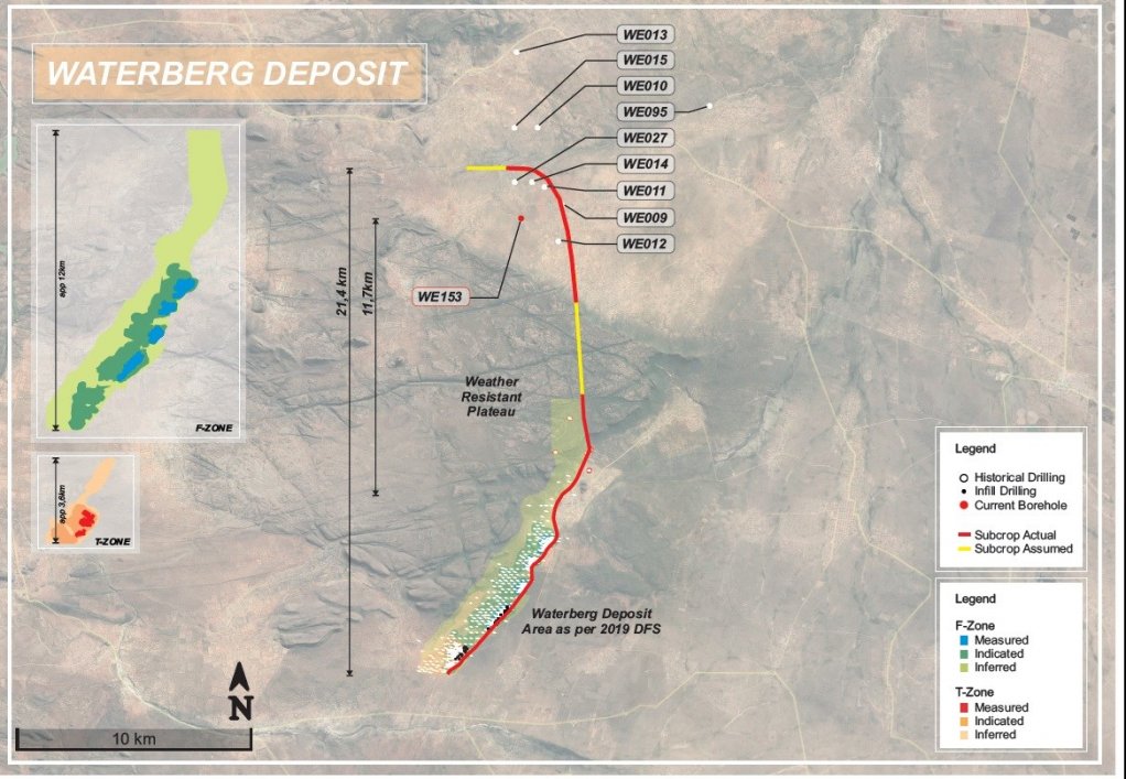 Outline of the Waterberg project in Limpopo province. 