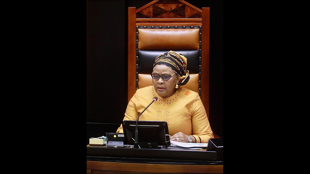 Image of National Assembly speaker Nosiviwe Mapisa Nqakula