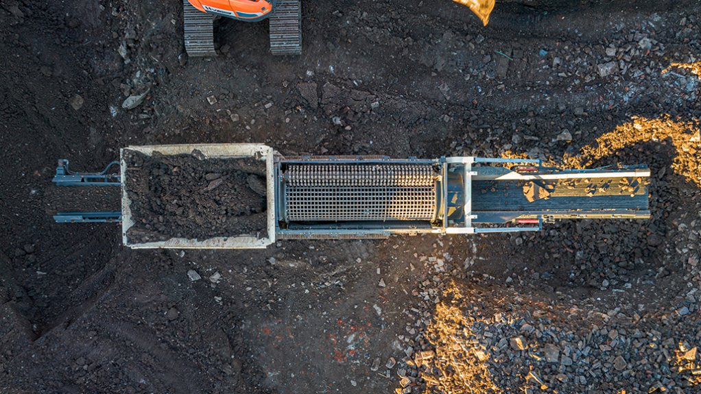 An image of a MDS trommel on site