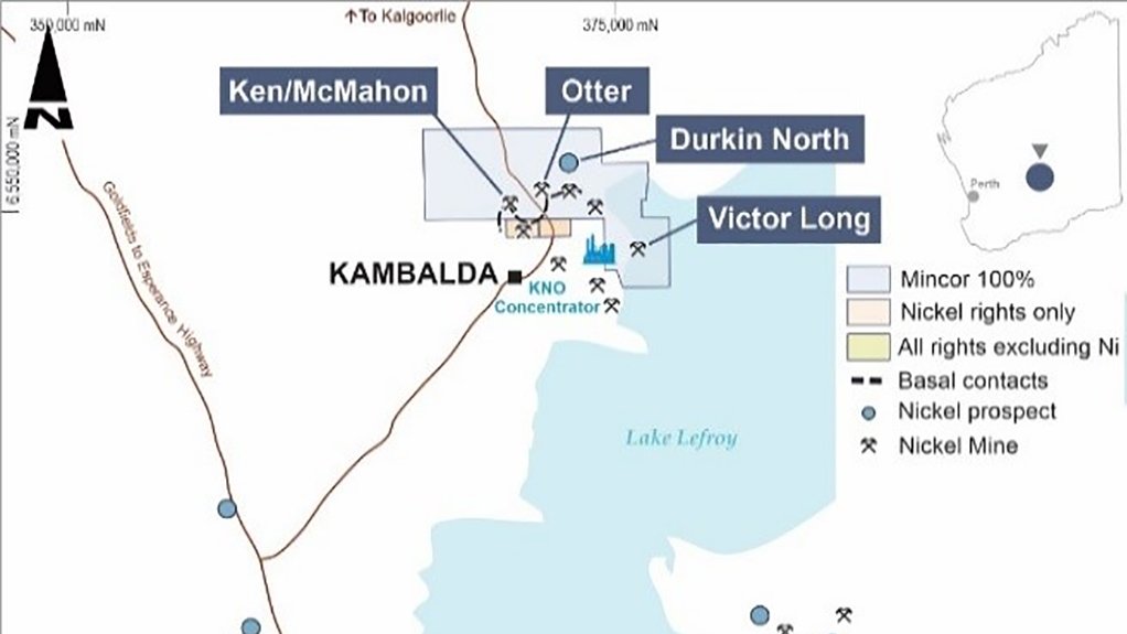 Location map of the Kambalda project