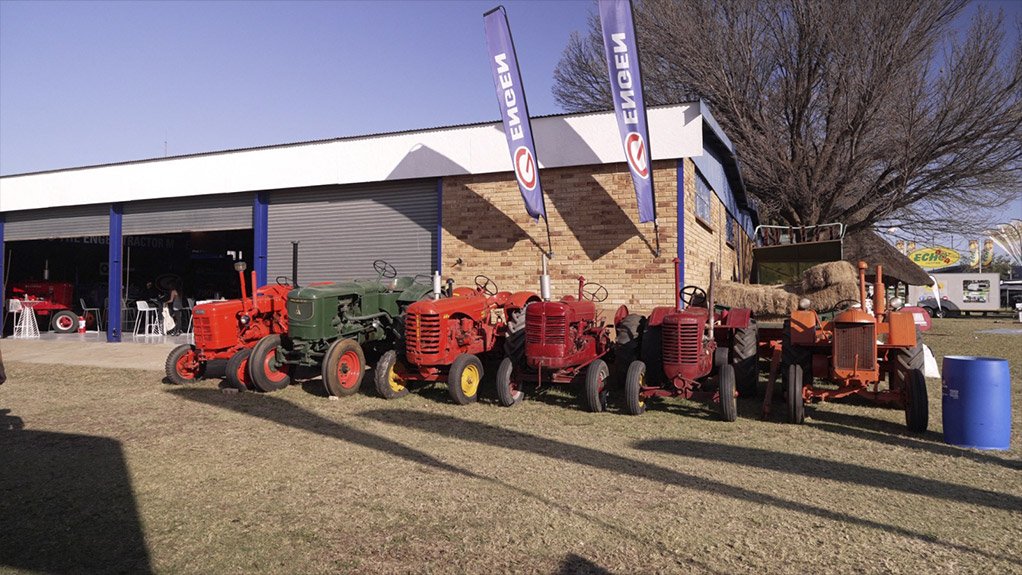 Engen and Fred Junior celebrate another successful NAMPO Harvest Day