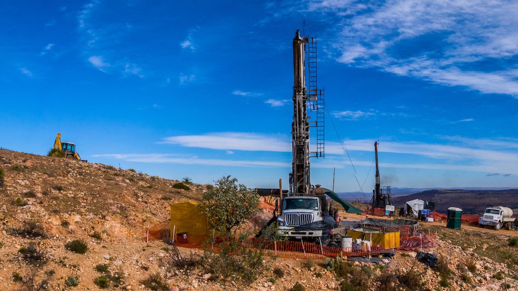 Image of a drill rig at the Juanicipio project
