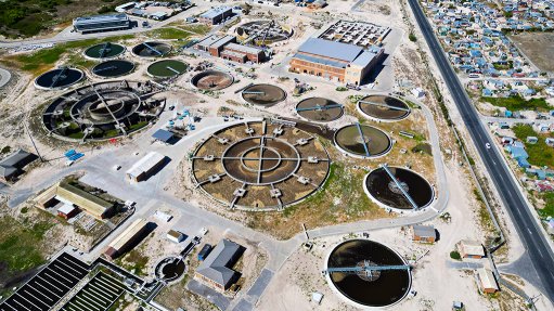An image of the Zandvliet wastewater treatment works 