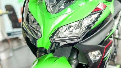 Image of a Kawasaki motorbike