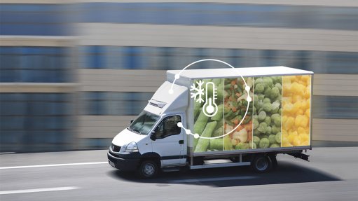 Image of a refridgerated transport truck to illustrate Webfleet Cold Chain helps refrigerated fleets transport goods at the right temperature