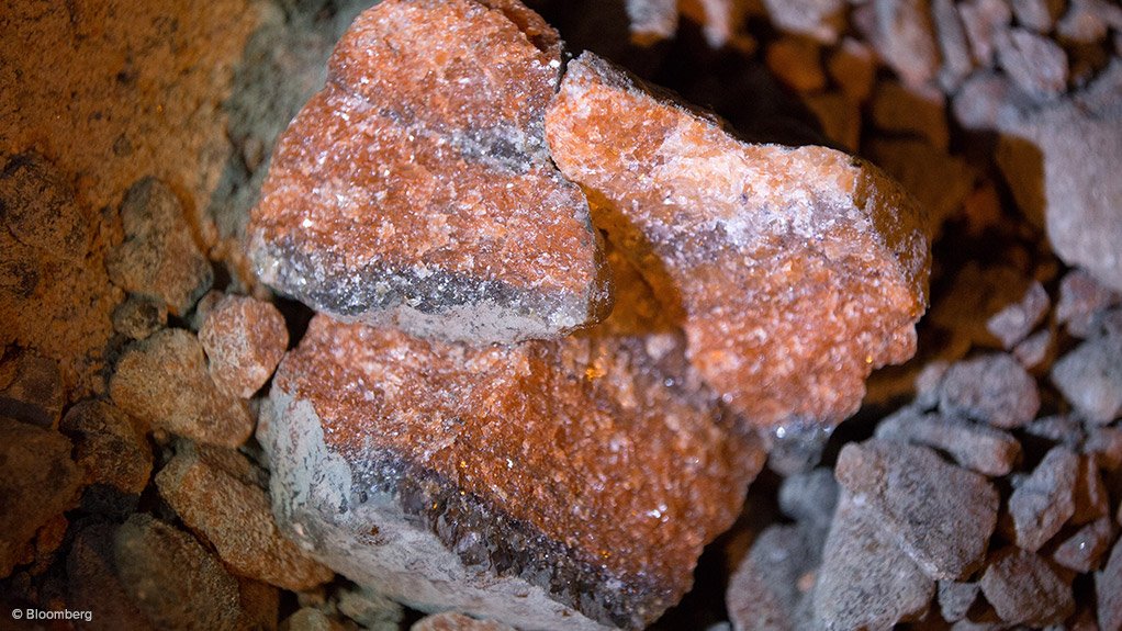 Image shows potash ore 