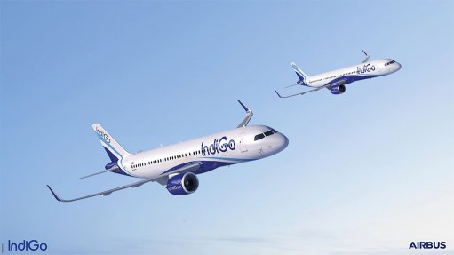 An artist’s impression of A320 family airliners in IndiGo livery