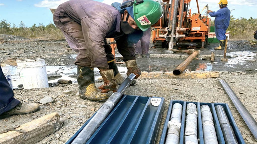 Image of drill core from the La Demajagua project