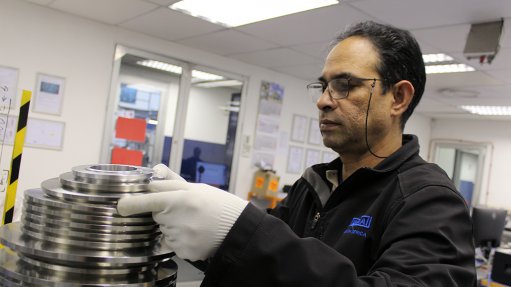 An image of Peresh Wellcome conducting a calibration test
