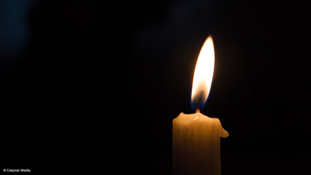 Candle lit during load shedding