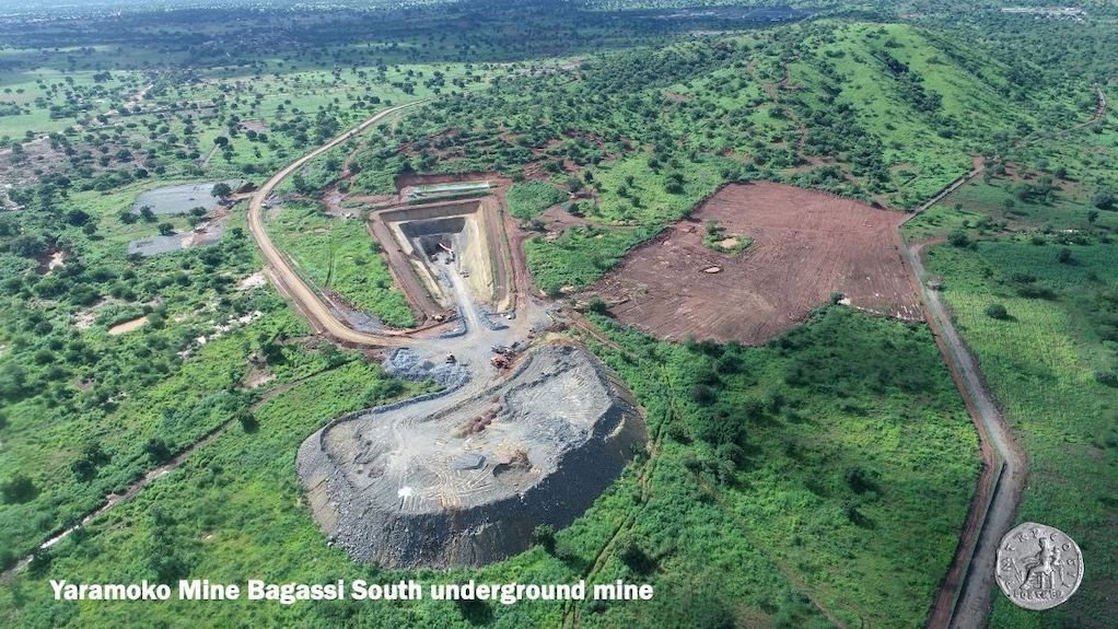 Aerial view of Yaramoko mine, in Burkina Faso