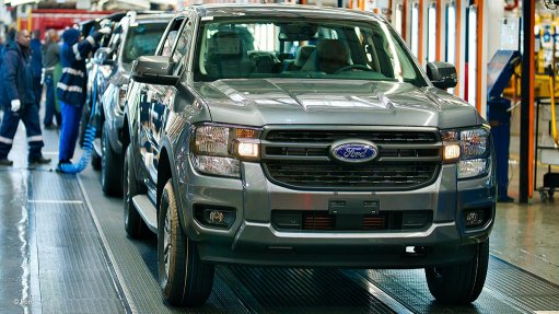 Image of Ford Ranger production at the Silverton plant