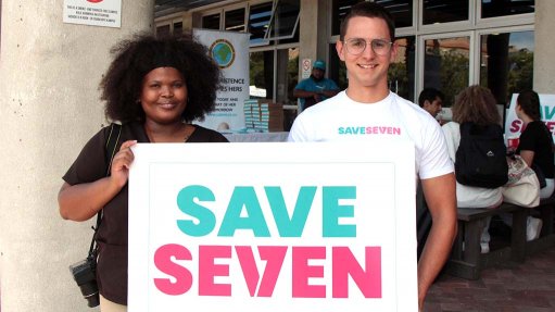Save7 member Matipa Ledwaba and founder Jonty Wright