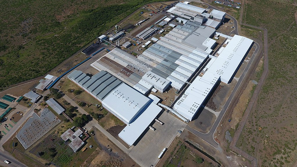 Ariel view of the expanded Sumitomo Rubber South Africa Ladysmith factory