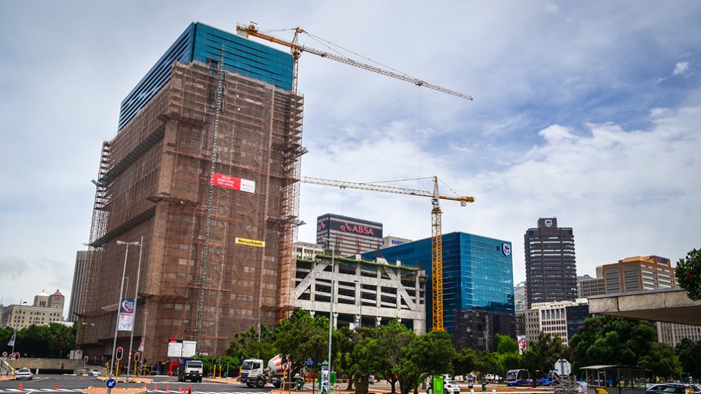 Image of building being refurbished